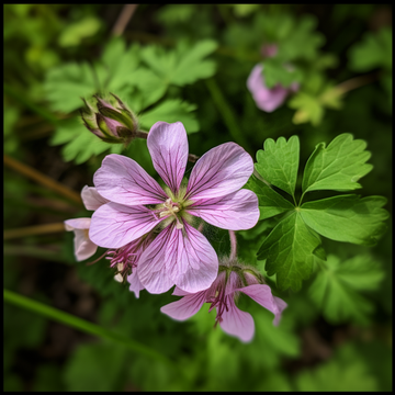 5 Wild Geranium Roots - Cranesbill/Spotted Purple Flower - Geranium maculatum