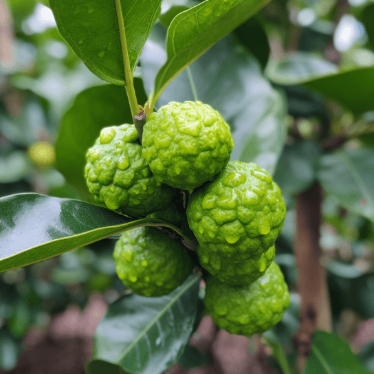 Kaffir Lime Tree - 24-36" Tall Live Plant - (Thai Lime/Makrut Lime Tree) - Gallon Pot - Grafted - Citrus Hystrix - The Nursery Center