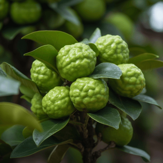 Kaffir Lime Tree - 24-36" Tall Live Plant - (Thai Lime/Makrut Lime Tree) - Gallon Pot - Grafted - Citrus Hystrix - The Nursery Center