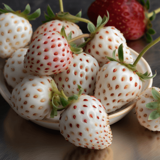 25 White Pineberry Strawberry Live Plants, Bare Root - Pineapple Flavor - Garden - The Nursery Center