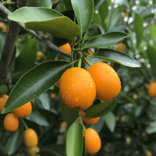 Fukushu Kumquat Tree - 12-24" Tall - Live Fruit Citrus Plant - Grafted - Potted - The Nursery Center